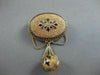 ANTIQUE LARGE 14KT YELLOW GOLD & BLACK ENAMEL FROM 1800'S PIN ONE OF A KIND 1893