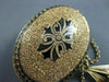 ANTIQUE LARGE 14KT YELLOW GOLD & BLACK ENAMEL FROM 1800'S PIN ONE OF A KIND 1893