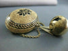 ANTIQUE LARGE 14KT YELLOW GOLD & BLACK ENAMEL FROM 1800'S PIN ONE OF A KIND 1893
