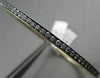 ANTIQUE 3MM .88CT DIAMOND 14KT BLACK & YELLOW GOLD BANGLE ONE OF A KIND AMAZING