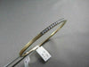 ANTIQUE 3MM .88CT DIAMOND 14KT BLACK & YELLOW GOLD BANGLE ONE OF A KIND AMAZING