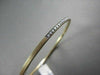 ANTIQUE 3MM .88CT DIAMOND 14KT BLACK & YELLOW GOLD BANGLE ONE OF A KIND AMAZING
