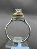 ANTIQUE .50CT DIAMOND 14KT TWO TONE GOLD SOLITAIRE 3D ENGAGEMENT FRIENDSHIP RING