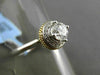 ANTIQUE .50CT DIAMOND 14KT TWO TONE GOLD SOLITAIRE 3D ENGAGEMENT FRIENDSHIP RING