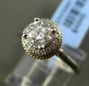 ANTIQUE .50CT DIAMOND 14KT TWO TONE GOLD SOLITAIRE 3D ENGAGEMENT FRIENDSHIP RING