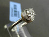 ANTIQUE .50CT DIAMOND 14KT TWO TONE GOLD SOLITAIRE 3D ENGAGEMENT FRIENDSHIP RING