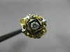 ANTIQUE .20CT DIAMOND 18KT WHITE & YELLOW GOLD HANDCRAFTED WOVEN SOLITAIRE RING