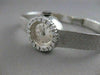 ANTIQUE BUCHERER OLD MINE DIAMOND 18KT WHITE GOLD MECHANICAL WATCH 6.25" #20763