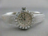 ANTIQUE BUCHERER OLD MINE DIAMOND 18KT WHITE GOLD MECHANICAL WATCH 6.25" #20763
