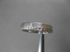 ANTIQUE 18KT WHITE GOLD 3D FILIGREE ETERNITY WEDDING ANNIVERSARY RING #23367