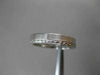 ANTIQUE 18KT WHITE GOLD 3D FILIGREE ETERNITY WEDDING ANNIVERSARY RING #23367