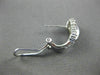 WIDE 1.36CT ROUND & PRINCESS DIAMOND 14KT WHITE GOLD LOVE KNOT HANGING EARRINGS