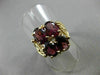 ANTIQUE LARGE 7CT AAA OVAL GARNET 14KT YELLOW GOLD ROPE FILIGREE RING #20564
