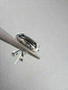 ANTIQUE LARGE CLIP ON 24.37CT GARNET & DIAMONDS 14KT WHITE GOLD EARRINGS!!!!!!!