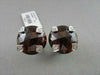 ANTIQUE LARGE CLIP ON 24.37CT GARNET & DIAMONDS 14KT WHITE GOLD EARRINGS!!!!!!!