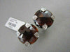 ANTIQUE LARGE CLIP ON 24.37CT GARNET & DIAMONDS 14KT WHITE GOLD EARRINGS!!!!!!!