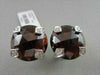 ANTIQUE LARGE CLIP ON 24.37CT GARNET & DIAMONDS 14KT WHITE GOLD EARRINGS!!!!!!!