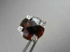ANTIQUE LARGE CLIP ON 24.37CT GARNET & DIAMONDS 14KT WHITE GOLD EARRINGS!!!!!!!