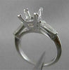 ANTIQUE .40CT DIAMOND SOLITAIRE 14KT W GOLD ENGAGEMENT SEMI MOUNT RING #19967