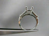 ANTIQUE .40CT DIAMOND SOLITAIRE 14KT W GOLD ENGAGEMENT SEMI MOUNT RING #19967