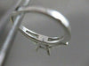 ANTIQUE .40CT DIAMOND SOLITAIRE 14KT W GOLD ENGAGEMENT SEMI MOUNT RING #19967