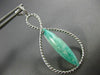 LARGE 9.58CT DIAMOND & GREEN AMETHYST 14KT WHITE GOLD INFINITY HANGING EARRINGS