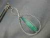 LARGE 9.58CT DIAMOND & GREEN AMETHYST 14KT WHITE GOLD INFINITY HANGING EARRINGS