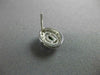 ESTATE 1.10CT DIAMOND & AAA EMERALD 14KT WHITE GOLD 3D OVAL HALO STUD EARRINGS