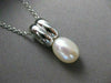 ESTATE .16CT DIAMOND & AAA SOUTH SEA PEARL 18K WHITE GOLD PENDANT W/CHAIN #11447