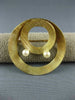 ANTIQUE LARGE AAA PEARL 14KT YELLOW GOLD 3D CLASSIC HAPPY FACE BROOCH PIN #1667