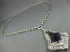 ANTIQUE EXTRA LARGE 38.0CT DIAMOND & AAA AMETHYST 18K WHITE GOLD LARIAT NECKLACE