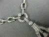 ANTIQUE EXTRA LARGE 38.0CT DIAMOND & AAA AMETHYST 18K WHITE GOLD LARIAT NECKLACE