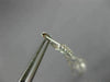 LONG 1.47CT DIAMOND 18KT WHITE GOLD FILIGREE FLOWER LEVER BACK HANGING EARRINGS
