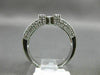1.08CT ROUND DIAMOND & AAA PRINCESS SAPPHIRE 14KT WHITE GOLD INVISIBLE FUN RING