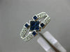 1.08CT ROUND DIAMOND & AAA PRINCESS SAPPHIRE 14KT WHITE GOLD INVISIBLE FUN RING