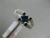 1.08CT ROUND DIAMOND & AAA PRINCESS SAPPHIRE 14KT WHITE GOLD INVISIBLE FUN RING