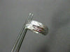 ANTIQUE WIDE .35CT DIAMOND 18KT WHITE GOLD FILIGREE HUGGIE EARRINGS #11988