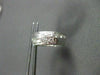 ANTIQUE WIDE .35CT DIAMOND 18KT WHITE GOLD FILIGREE HUGGIE EARRINGS #11988