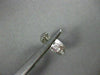 ANTIQUE WIDE .35CT DIAMOND 18KT WHITE GOLD FILIGREE HUGGIE EARRINGS #11988