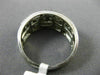 ANTIQUE WIDE 1.20CT BAGUETTE & ROUND DIAMOND 14KT WHITE GOLD WEDDING RING #21988