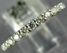 .35CT DIAMOND 18KT WHITE GOLD ROUND SHARE PRONG SEMI ETERNITY ANNIVERSARY RING