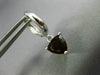 ESTATE 2.48CT AAA GARNET 14KT WHITE GOLD 3D TRILLION HANGING HUGGIE EARRINGS