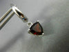 ESTATE 2.48CT AAA GARNET 14KT WHITE GOLD 3D TRILLION HANGING HUGGIE EARRINGS