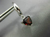 ESTATE 2.48CT AAA GARNET 14KT WHITE GOLD 3D TRILLION HANGING HUGGIE EARRINGS