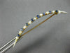 ANTIQUE .60CT AAA SAPPHIRE & SOUTH SEA PEARL 14KT YELLOW GOLD BROOCH PIN #26420