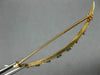 ANTIQUE .60CT AAA SAPPHIRE & SOUTH SEA PEARL 14KT YELLOW GOLD BROOCH PIN #26420