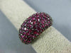 ESTATE LARGE 5.50CT AAA RUBY 14K YELLOW & BLACK GOLD DOME SHAPE ANNIVERSARY RING