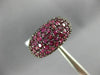 ESTATE LARGE 5.50CT AAA RUBY 14K YELLOW & BLACK GOLD DOME SHAPE ANNIVERSARY RING