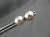 ESTATE AAA PINK SOUTH SEA PEARL 14K YELLOW GOLD CLASSIC ROUND SOLITAIRE EARRINGS