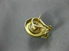 ANTIQUE .14CT DIAMOND & AAA SOUTH SEA PEARL 14KT YELLOW GOLD 3D EARRINGS #17204